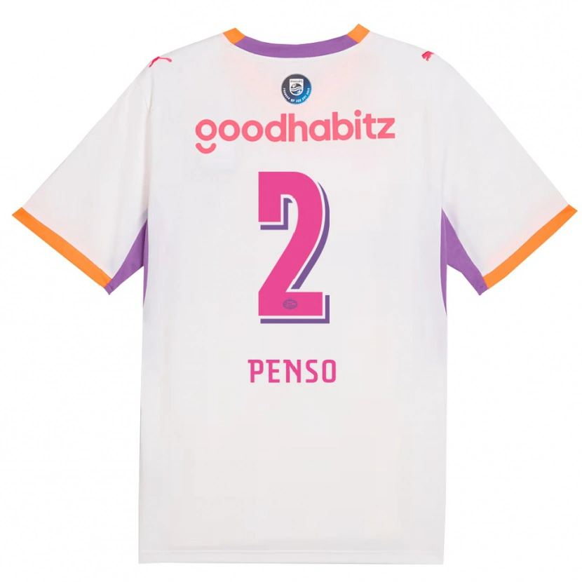 Danxen Dames Kyano Penso #2 Wit Paars Oranje Uitshirt Uittenue 2026/27 T-Shirt België