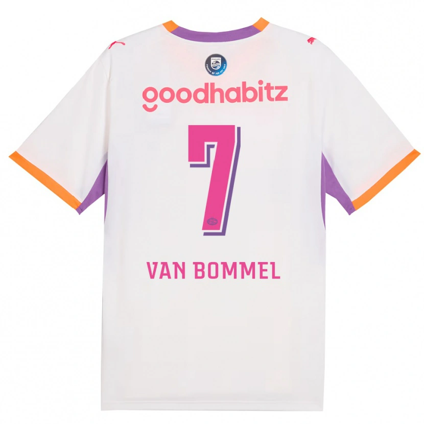 Danxen Dames Ruben Van Bommel #7 Wit Paars Oranje Uitshirt Uittenue 2026/27 T-Shirt België