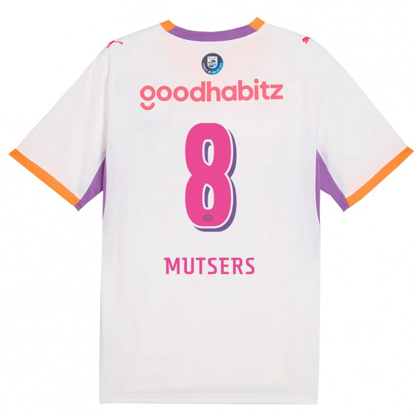 Danxen Dames Milan Mutsers #8 Wit Paars Oranje Uitshirt Uittenue 2026/27 T-Shirt België