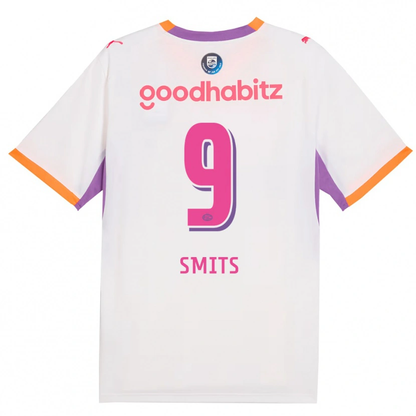 Danxen Dames Joelle Smits #9 Wit Paars Oranje Uitshirt Uittenue 2026/27 T-Shirt België