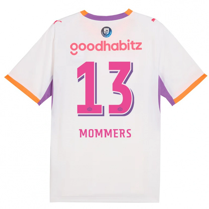 Danxen Dames Ryan Mommers #13 Wit Paars Oranje Uitshirt Uittenue 2026/27 T-Shirt België