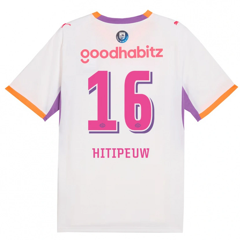 Danxen Dames Thaliro Hitipeuw #16 Wit Paars Oranje Uitshirt Uittenue 2026/27 T-Shirt België