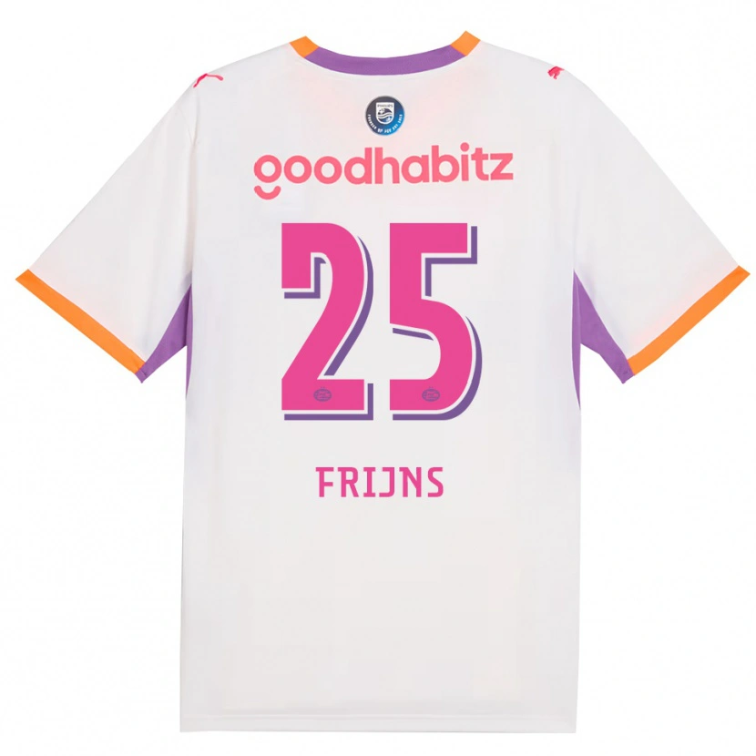 Danxen Dames Emma Frijns #25 Wit Paars Oranje Uitshirt Uittenue 2026/27 T-Shirt België