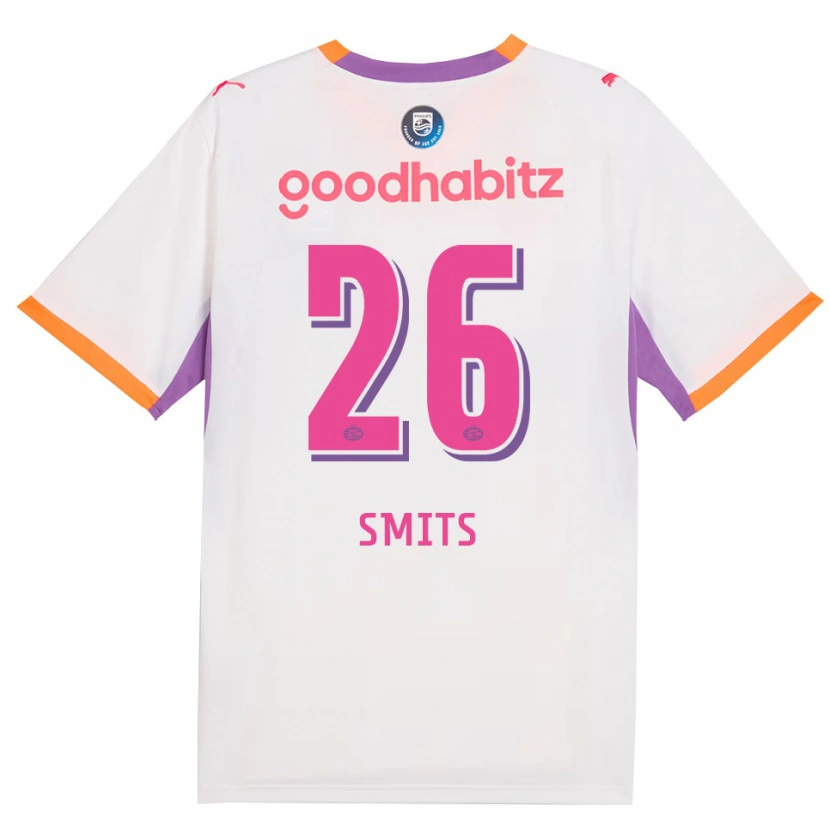 Danxen Dames Eef Smits #26 Wit Paars Oranje Uitshirt Uittenue 2026/27 T-Shirt België