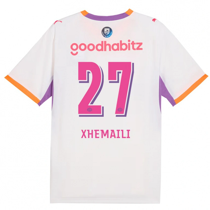 Danxen Dames Riola Xhemaili #27 Wit Paars Oranje Uitshirt Uittenue 2026/27 T-Shirt België