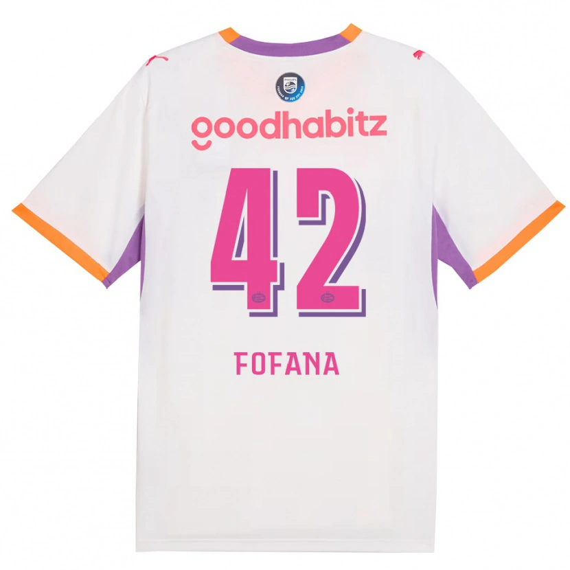 Danxen Dames Fode Fofana #42 Wit Paars Oranje Uitshirt Uittenue 2026/27 T-Shirt België