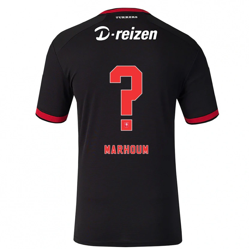 Danxen Dames Yaid Marhoum #0 Rood Wit Zwart Uitshirt Uittenue 2026/27 T-Shirt België