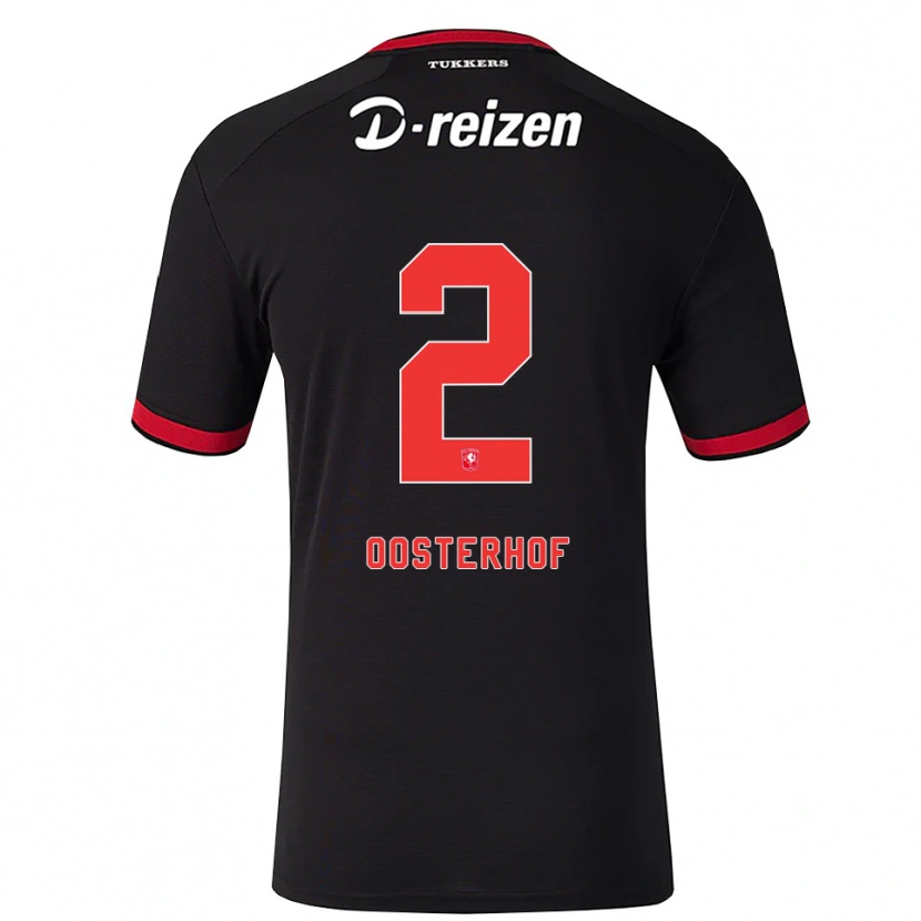 Danxen Dames Koen Oosterhof #2 Rood Wit Zwart Uitshirt Uittenue 2026/27 T-Shirt België