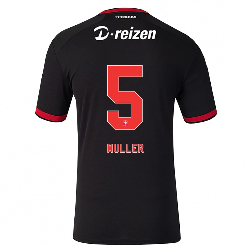 Danxen Dames Timothy Muller #5 Rood Wit Zwart Uitshirt Uittenue 2026/27 T-Shirt België