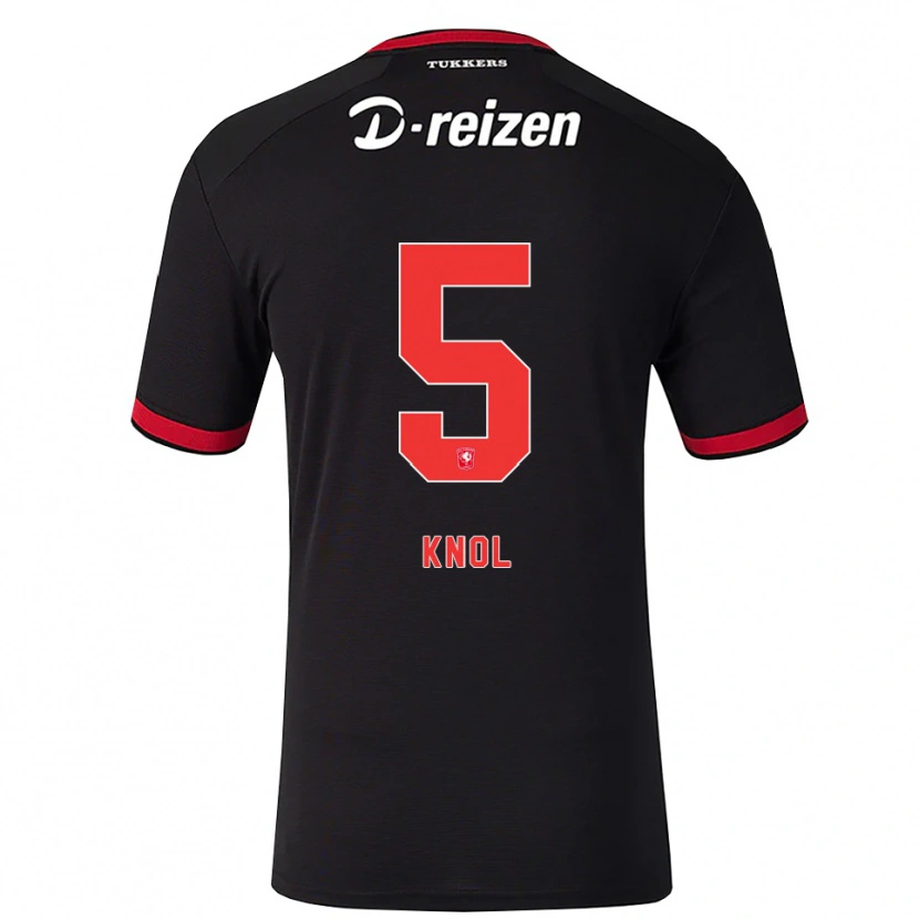 Danxen Dames Anna Knol #5 Rood Wit Zwart Uitshirt Uittenue 2026/27 T-Shirt België