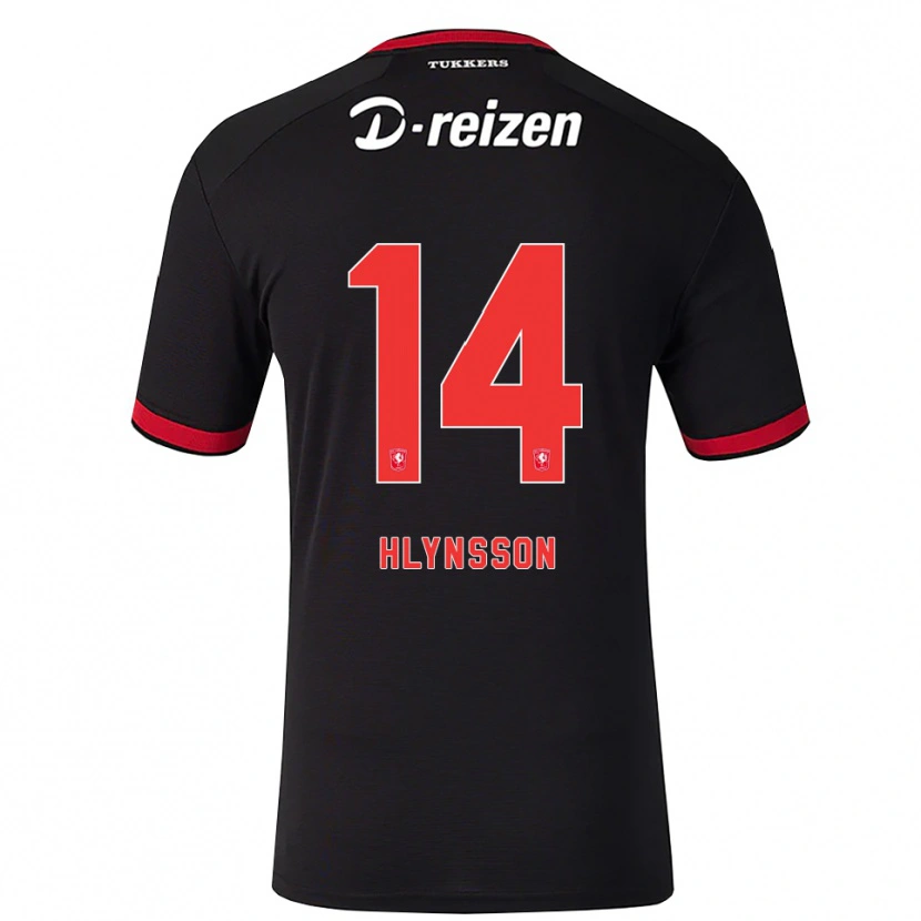 Danxen Dames Kristian Hlynsson #14 Rood Wit Zwart Uitshirt Uittenue 2026/27 T-Shirt België