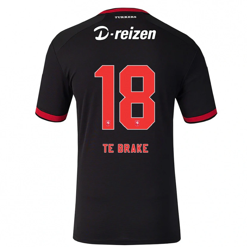 Danxen Dames Sophie Te Brake #18 Rood Wit Zwart Uitshirt Uittenue 2026/27 T-Shirt België