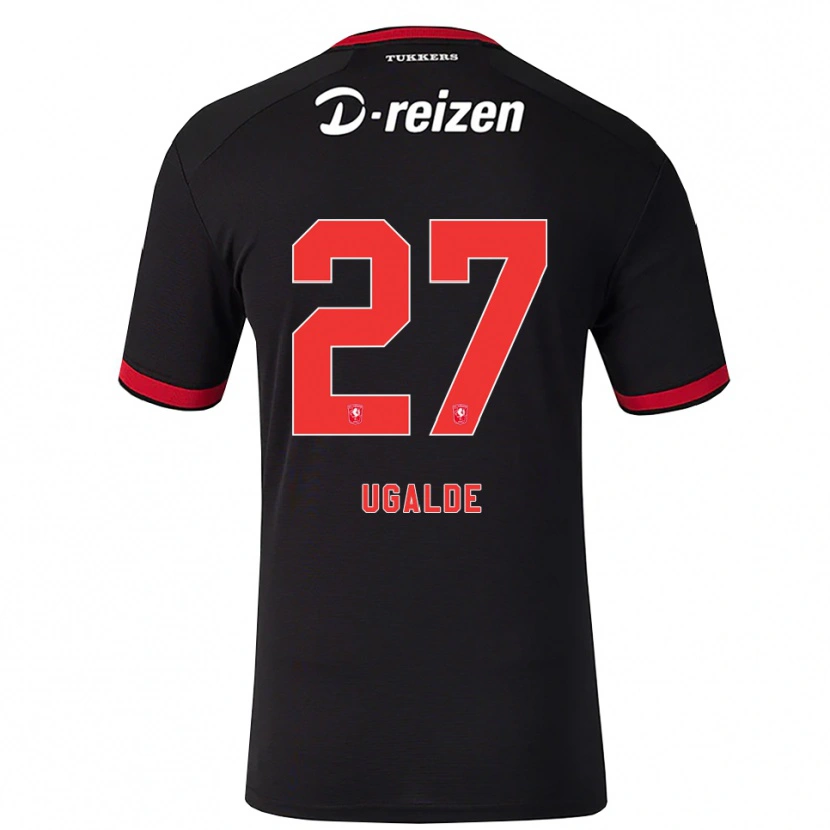 Danxen Dames Manfred Ugalde #27 Rood Wit Zwart Uitshirt Uittenue 2026/27 T-Shirt België