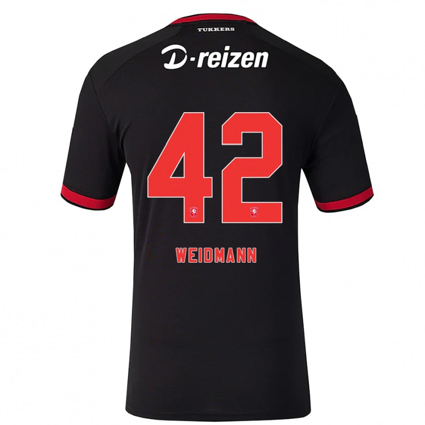 Danxen Dames Daouda Weidmann #42 Rood Wit Zwart Uitshirt Uittenue 2026/27 T-Shirt België