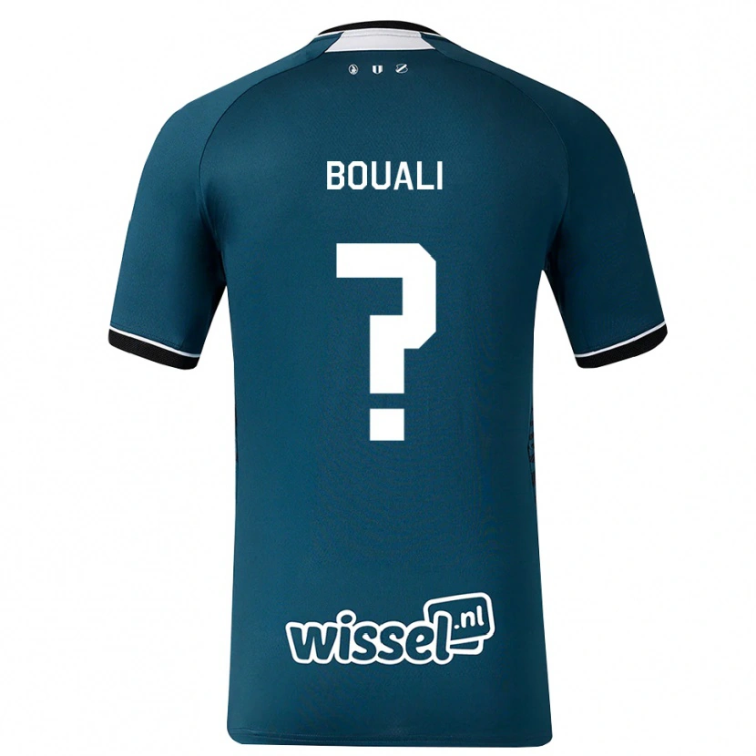 Danxen Dames Zakaria Bouali #0 Donkerleigrijs Wit Uitshirt Uittenue 2026/27 T-Shirt België