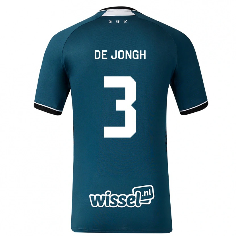 Danxen Dames Bryan De Jongh #3 Donkerleigrijs Wit Uitshirt Uittenue 2026/27 T-Shirt België