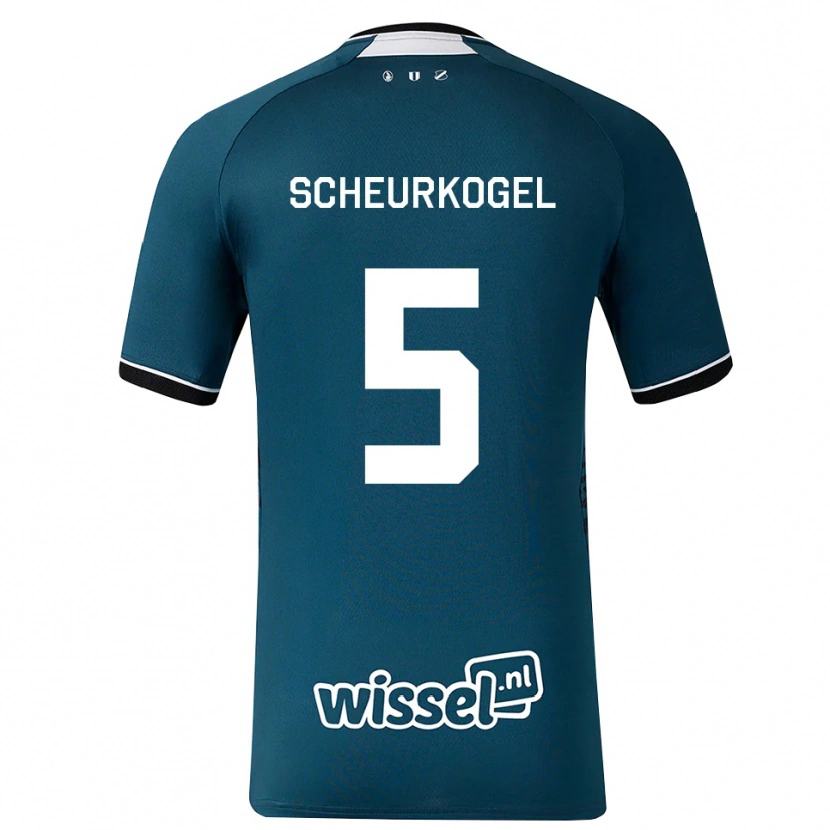 Danxen Dames Maurits Scheurkogel #5 Donkerleigrijs Wit Uitshirt Uittenue 2026/27 T-Shirt België