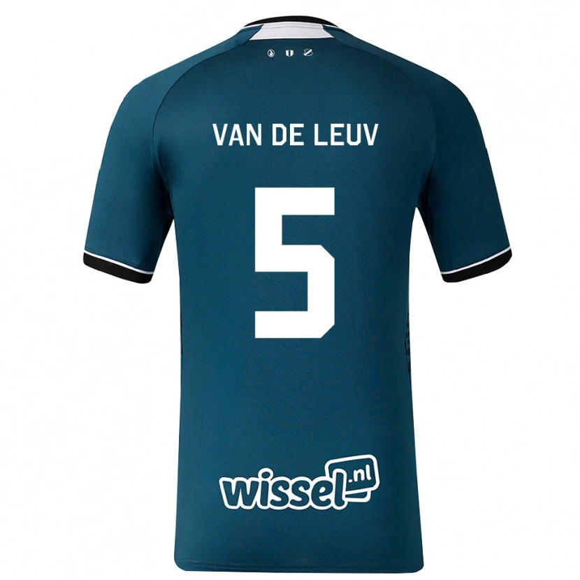 Danxen Dames Devioney Van De Leuv #5 Donkerleigrijs Wit Uitshirt Uittenue 2026/27 T-Shirt België