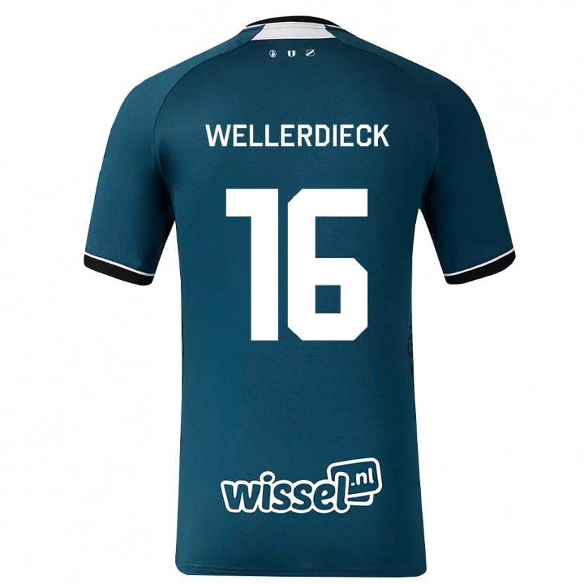 Danxen Dames Tom Wellerdieck #16 Donkerleigrijs Wit Uitshirt Uittenue 2026/27 T-Shirt België