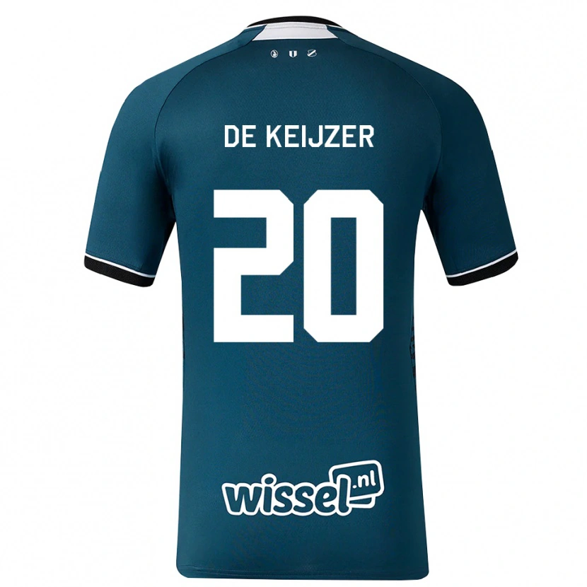 Danxen Dames Lotje De Keijzer #20 Donkerleigrijs Wit Uitshirt Uittenue 2026/27 T-Shirt België