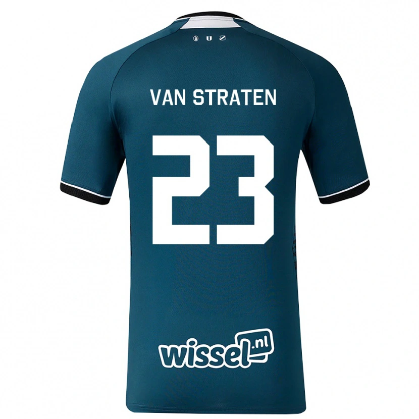 Danxen Dames Dieke Van Straten #23 Donkerleigrijs Wit Uitshirt Uittenue 2026/27 T-Shirt België