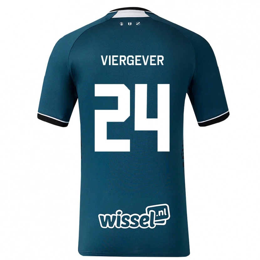 Danxen Dames Nick Viergever #24 Donkerleigrijs Wit Uitshirt Uittenue 2026/27 T-Shirt België