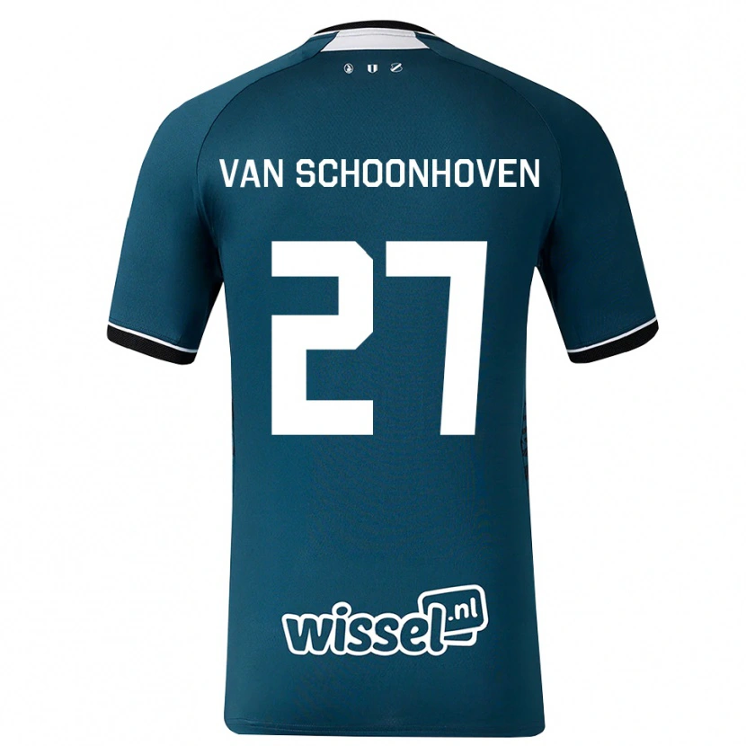 Danxen Dames Nurija Van Schoonhoven #27 Donkerleigrijs Wit Uitshirt Uittenue 2026/27 T-Shirt België