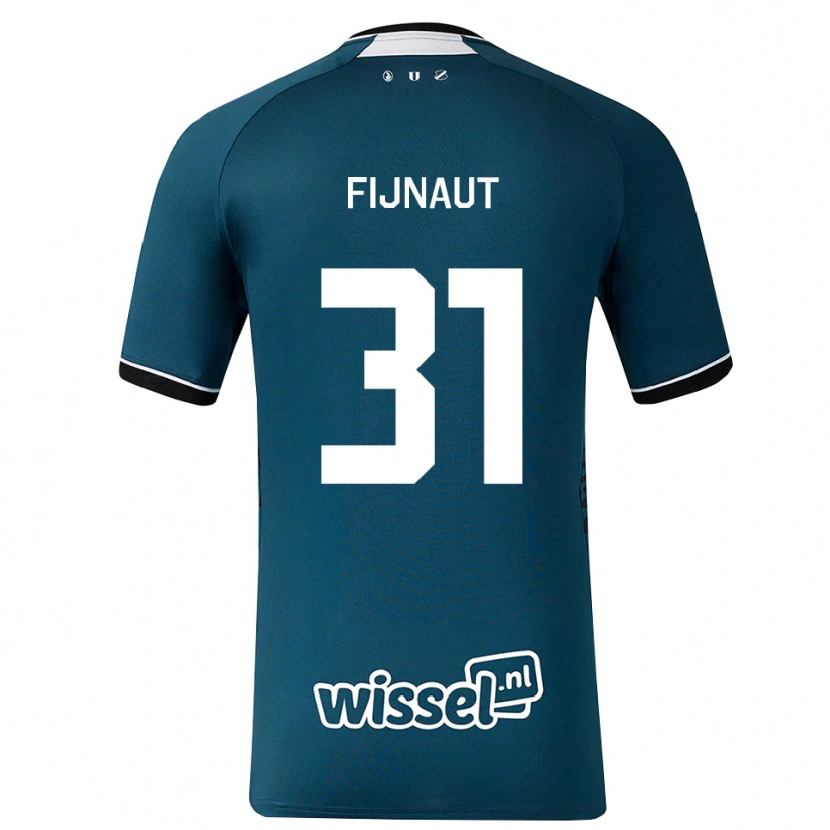 Danxen Dames Lucas Fijnaut #31 Donkerleigrijs Wit Uitshirt Uittenue 2026/27 T-Shirt België