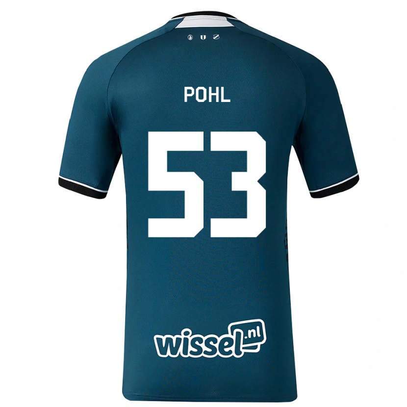 Danxen Dames Ferdinand Pohl #53 Donkerleigrijs Wit Uitshirt Uittenue 2026/27 T-Shirt België