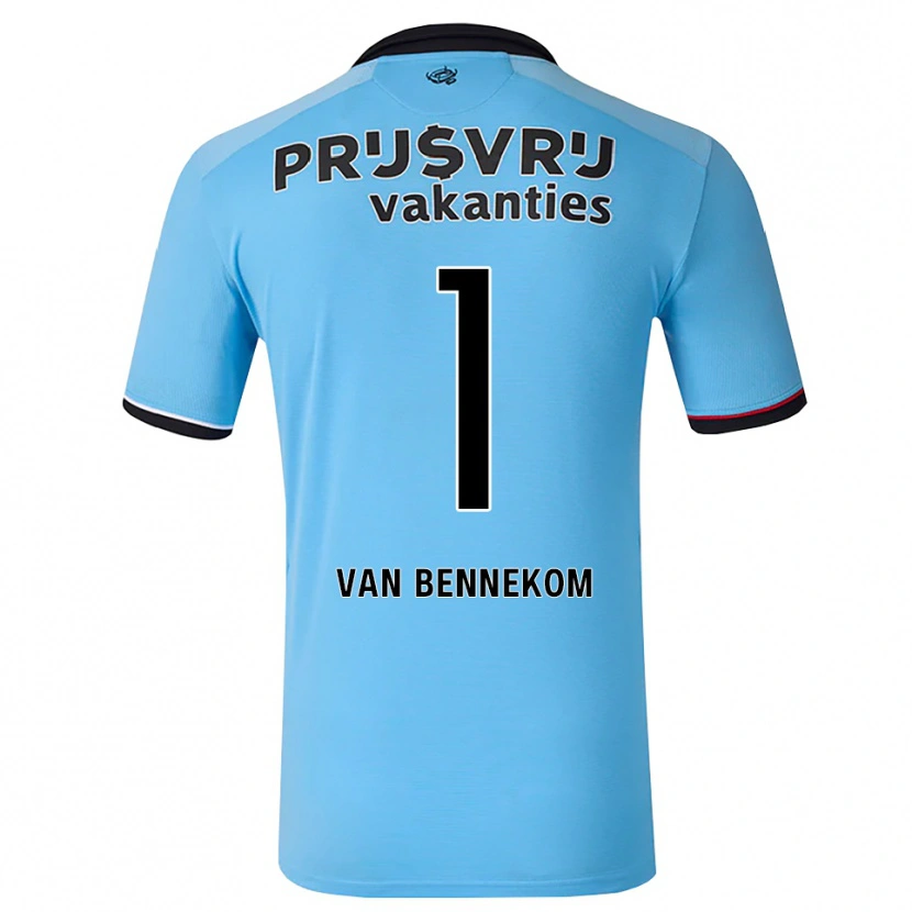 Danxen Dames Duron Van Bennekom #1 Diephemelsblauw Zwart Rood Uitshirt Uittenue 2026/27 T-Shirt België