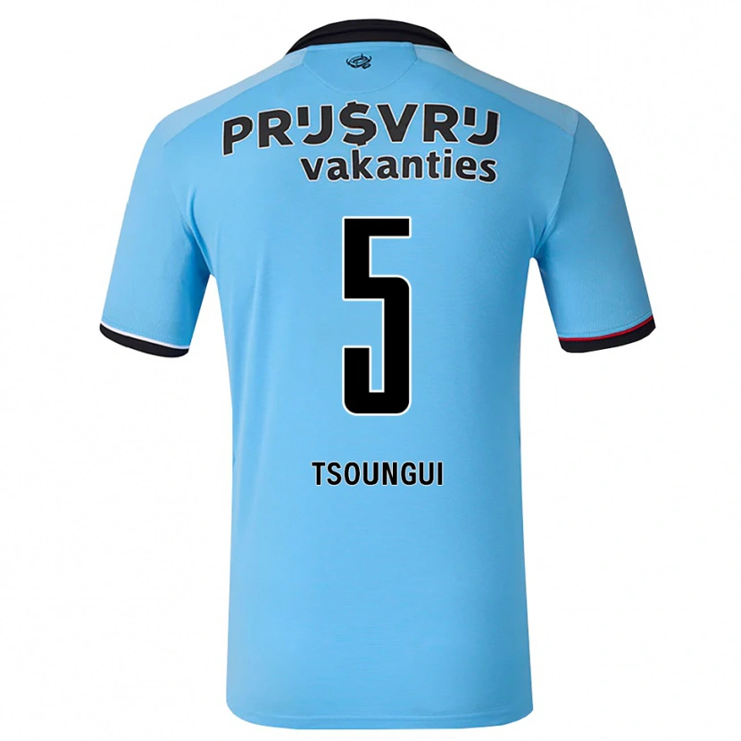Danxen Dames Antef Tsoungui #5 Diephemelsblauw Zwart Rood Uitshirt Uittenue 2026/27 T-Shirt België