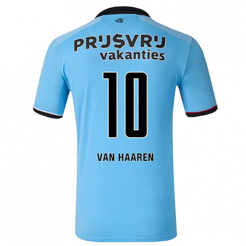 Danxen Dames Ricky Van Haaren #10 Diephemelsblauw Zwart Rood Uitshirt Uittenue 2026/27 T-Shirt België