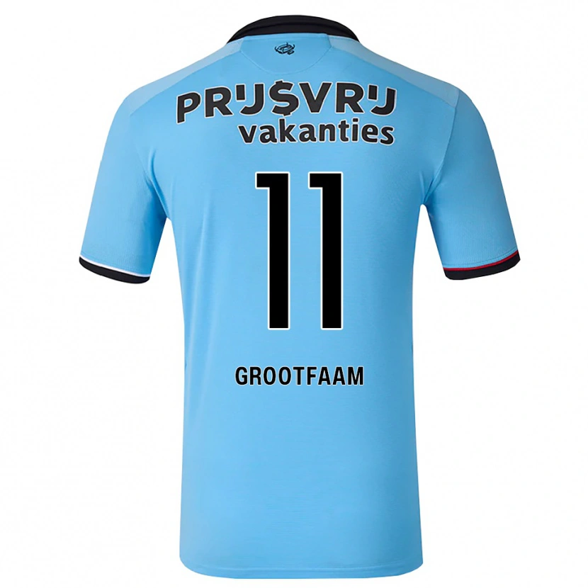 Danxen Dames Ilai Grootfaam #11 Diephemelsblauw Zwart Rood Uitshirt Uittenue 2026/27 T-Shirt België
