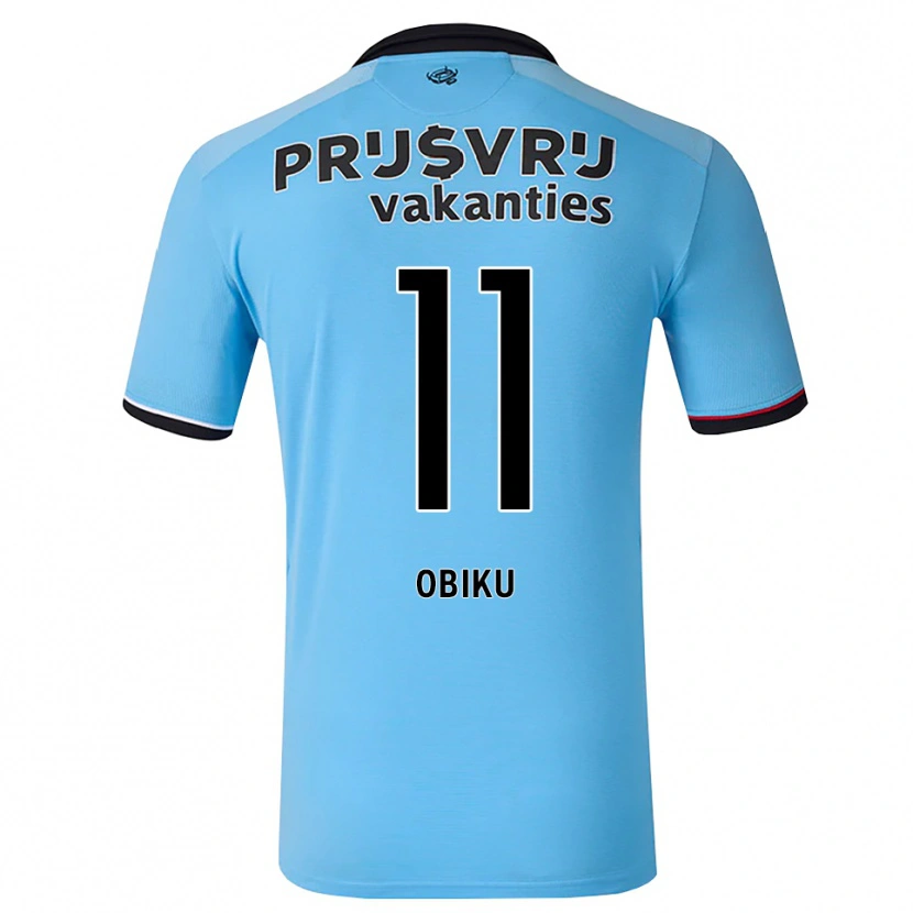 Danxen Dames Junior Obiku #11 Diephemelsblauw Zwart Rood Uitshirt Uittenue 2026/27 T-Shirt België
