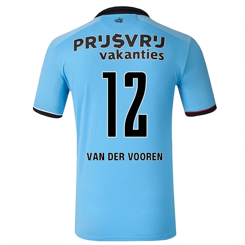 Danxen Dames Remy Van Der Vooren #12 Diephemelsblauw Zwart Rood Uitshirt Uittenue 2026/27 T-Shirt België