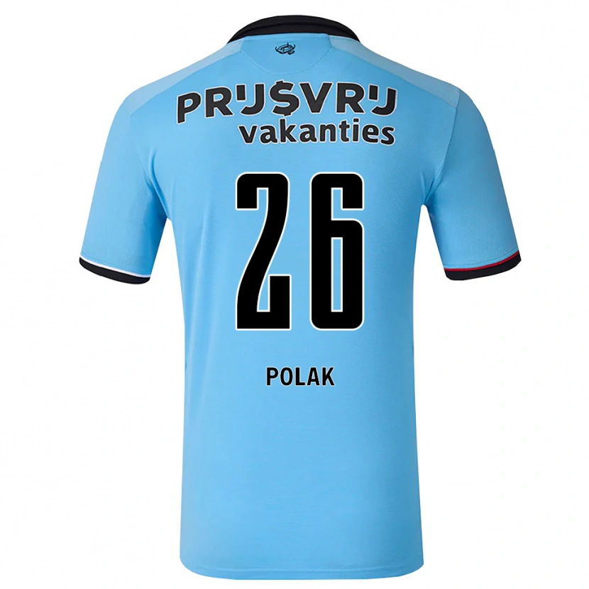 Danxen Dames Gio Polak #26 Diephemelsblauw Zwart Rood Uitshirt Uittenue 2026/27 T-Shirt België