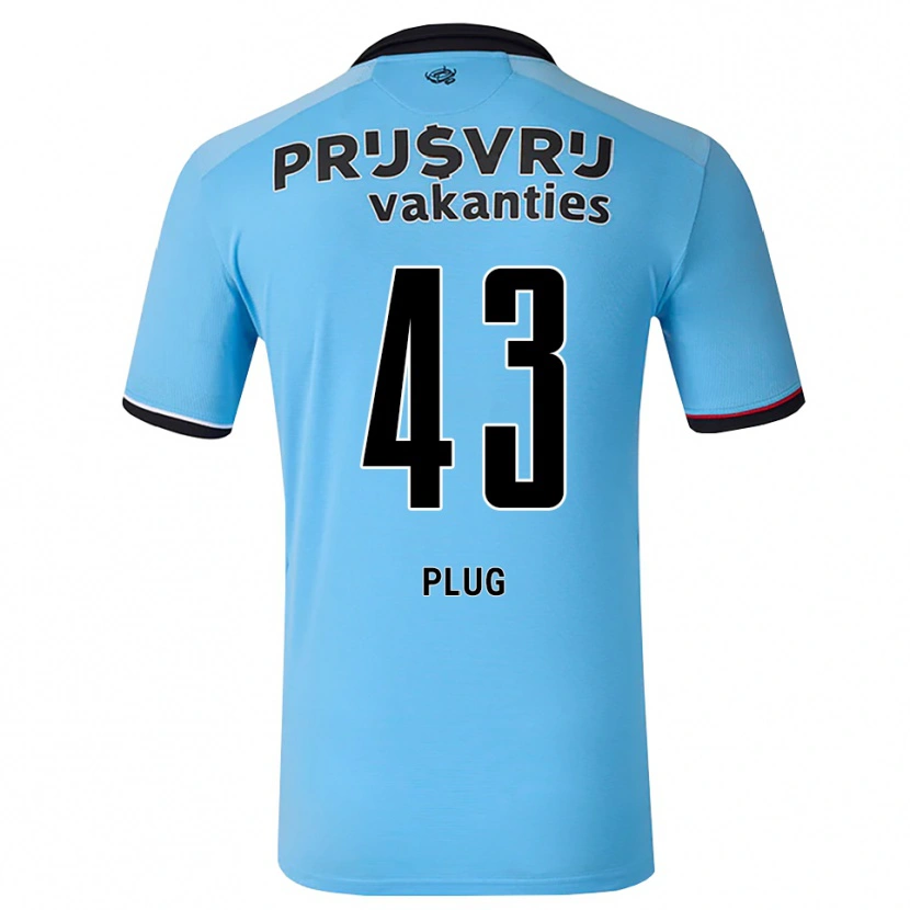Danxen Dames Jan Plug #43 Diephemelsblauw Zwart Rood Uitshirt Uittenue 2026/27 T-Shirt België