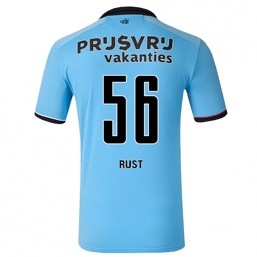 Danxen Dames Fabiano Rust #56 Diephemelsblauw Zwart Rood Uitshirt Uittenue 2026/27 T-Shirt België