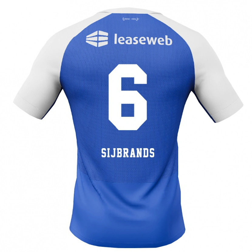 Danxen Dames Julian Sijbrands #6 Hemelsblauw Rood Wit Uitshirt Uittenue 2026/27 T-Shirt België