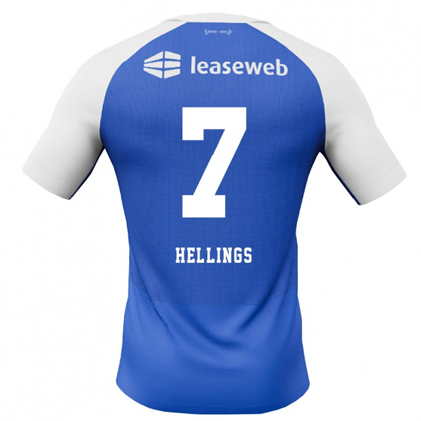 Danxen Dames Chavarello Hellings #7 Hemelsblauw Rood Wit Uitshirt Uittenue 2026/27 T-Shirt België