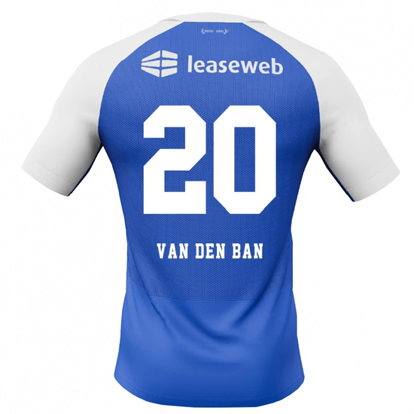 Danxen Dames Yoël Van Den Ban #20 Hemelsblauw Rood Wit Uitshirt Uittenue 2026/27 T-Shirt België
