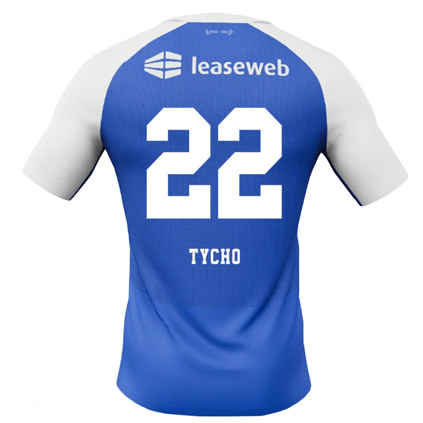 Danxen Dames Tycho De Wit #22 Hemelsblauw Rood Wit Uitshirt Uittenue 2026/27 T-Shirt België