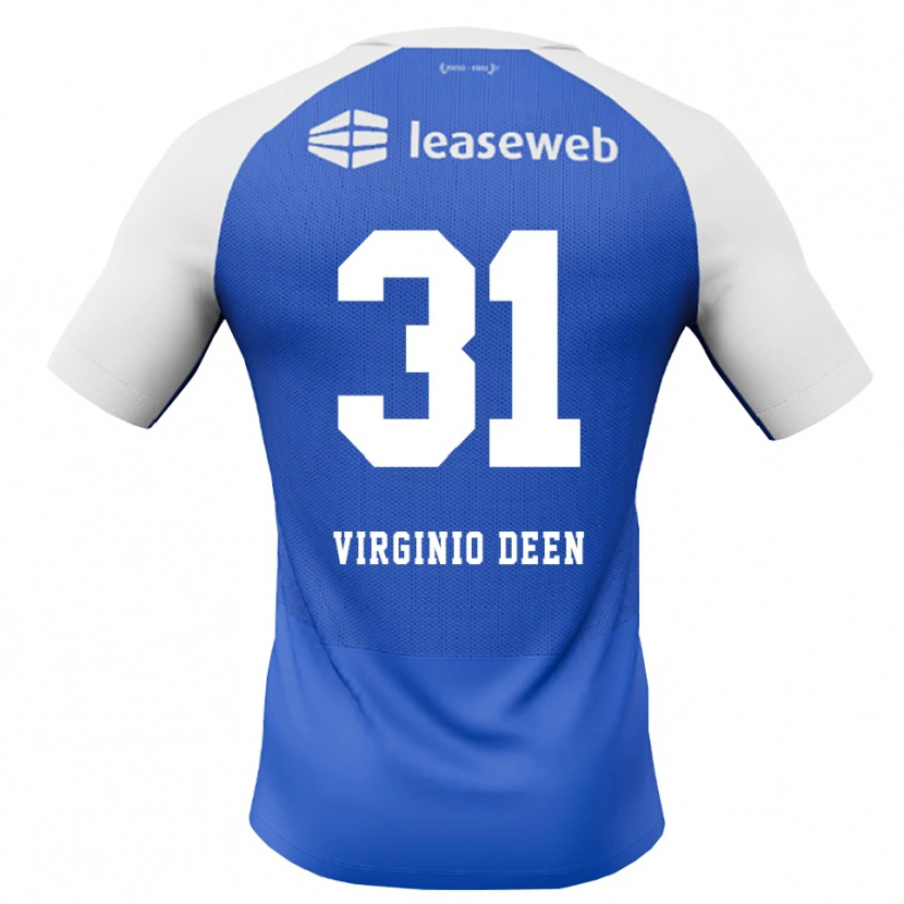 Danxen Dames Daniël Virginio Deen #31 Hemelsblauw Rood Wit Uitshirt Uittenue 2026/27 T-Shirt België
