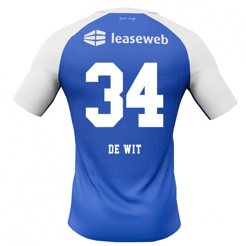 Danxen Dames Mees De Wit #34 Hemelsblauw Rood Wit Uitshirt Uittenue 2026/27 T-Shirt België