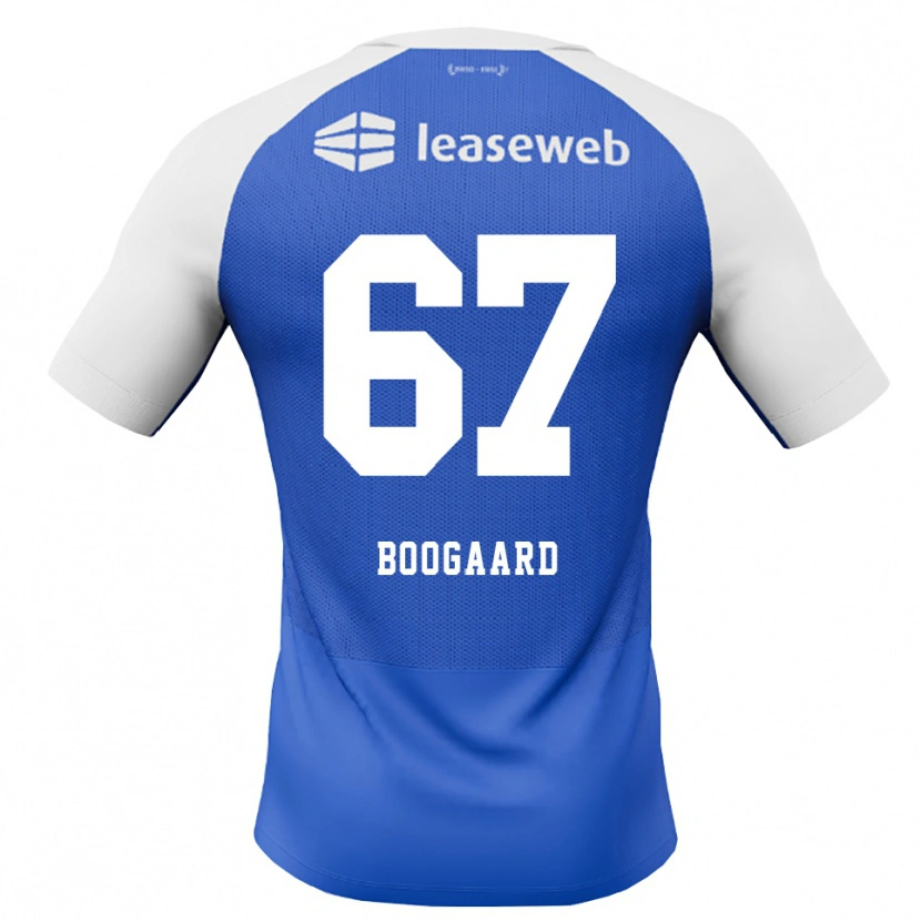 Danxen Dames Kasper Boogaard #67 Hemelsblauw Rood Wit Uitshirt Uittenue 2026/27 T-Shirt België