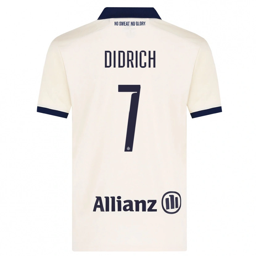 Danxen Dames Brian Didrich #7 Beige Zwart Uitshirt Uittenue 2026/27 T-Shirt België