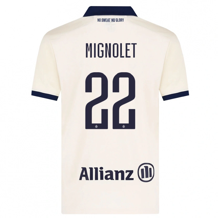 Danxen Dames Simon Mignolet #22 Beige Zwart Uitshirt Uittenue 2026/27 T-Shirt België