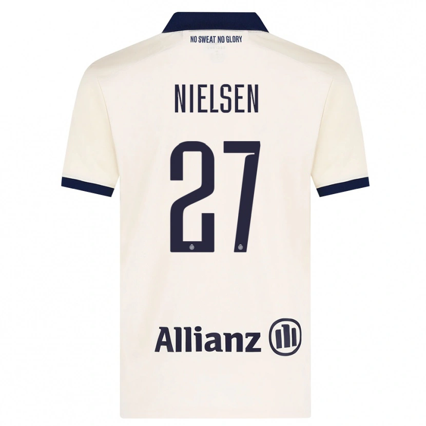 Danxen Dames Casper Nielsen #27 Beige Zwart Uitshirt Uittenue 2026/27 T-Shirt België