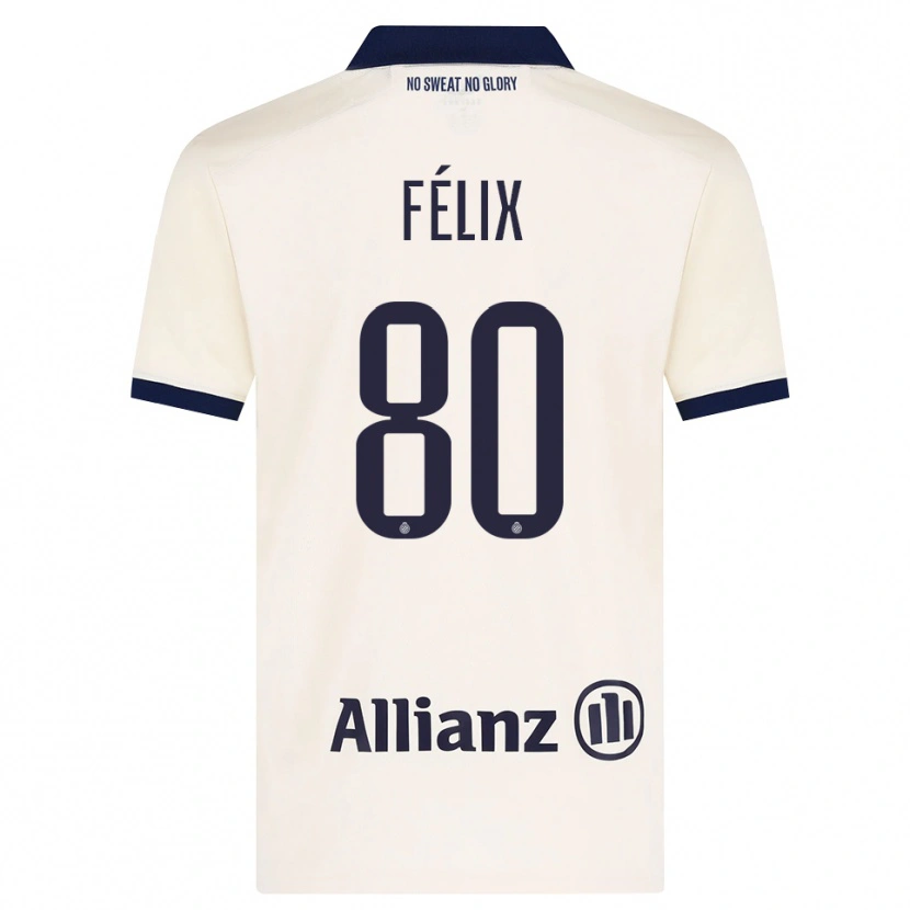 Danxen Dames Félix Lemaréchal #80 Beige Zwart Uitshirt Uittenue 2026/27 T-Shirt België