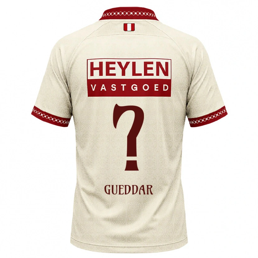 Danxen Dames Zakaria Gueddar #0 Beige Rood Uitshirt Uittenue 2026/27 T-Shirt België